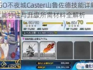 FGO不夜城Caster山鲁佐德技能详解：技能特性与升级所需材料全解析